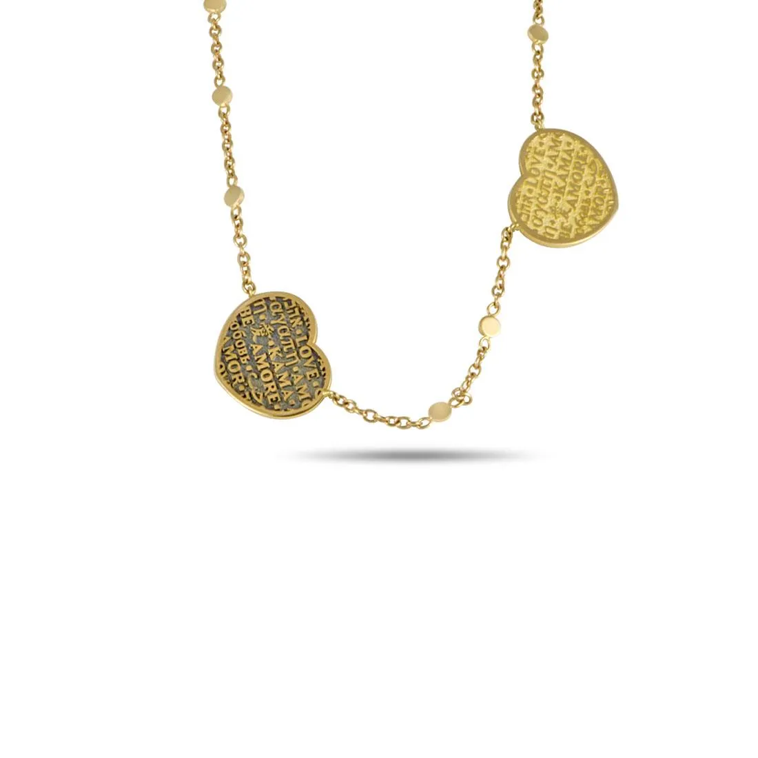 Acquista il collier Pasquale Bruni in oro giallo con cuori